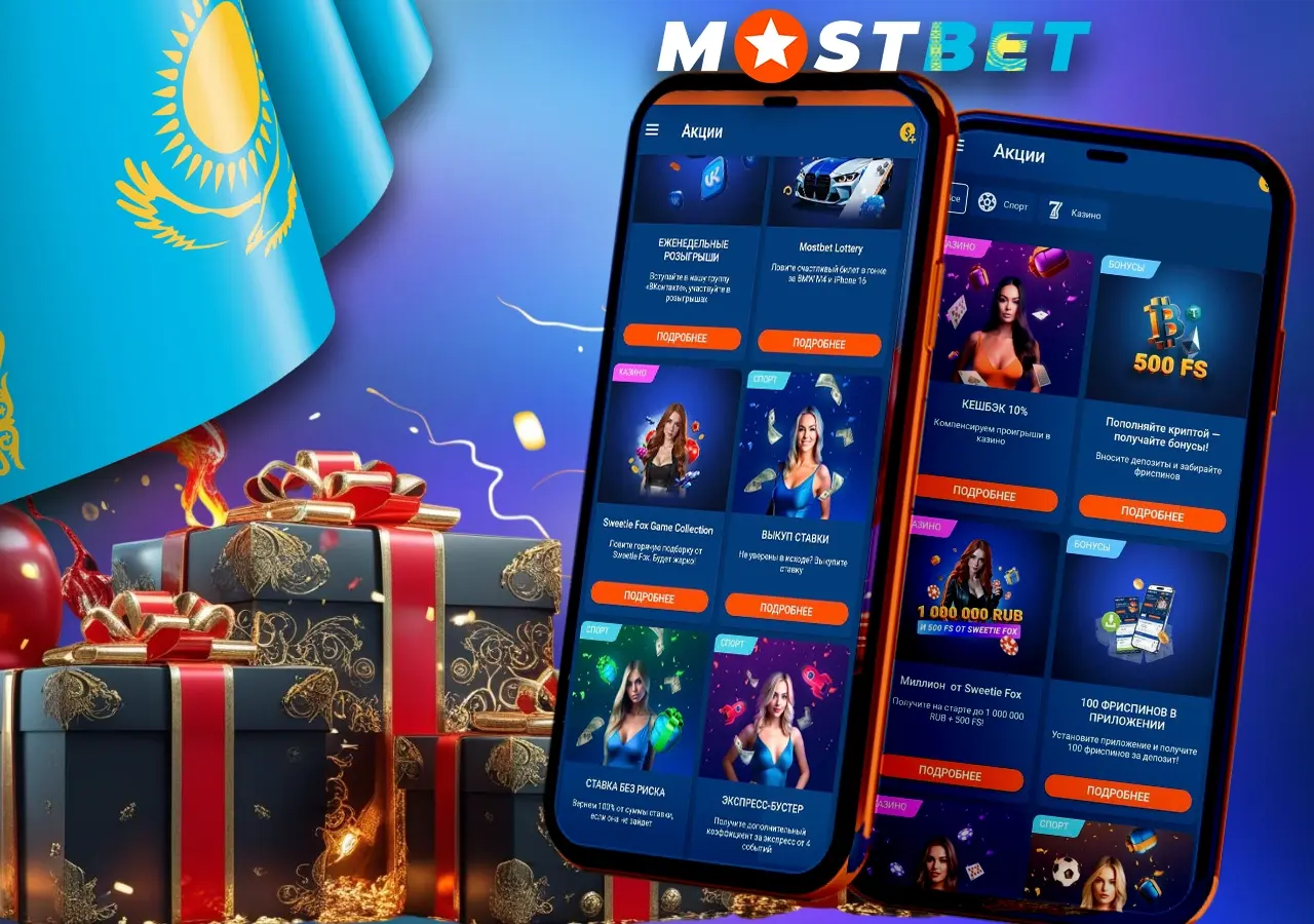 Информация о бонусах для казино на Mostbet